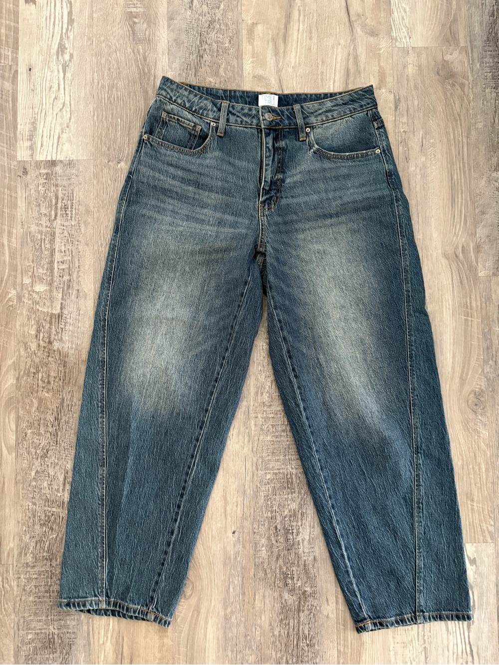 Time and Tru Women's Boyfriend Jeans in Faded Blue Wash